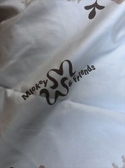 Vintage Mickey Mouse And Friends, New, Silky Material, 1 1/2 Yards By 36”
