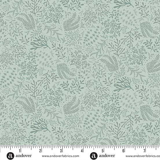 ANDOVER – Driftwood by Makower UK – Seagrass – Green ,1/4 yard