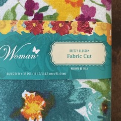 Brand New Pioneer Woman Breezy Blossom 1 YD Fabric Cut 100% Cotton Floral Spring