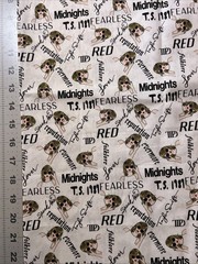 Taylor Swift Sunglasses Custom Cotton Fabric FQ 18” By 28” New
