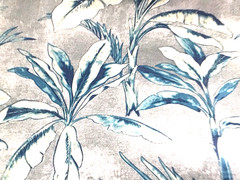 Outdoor Floral Fabric Millcreek Kalawee Skylark Blue Teal Gray 4.5 Yard Lot