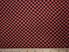 HTF OOP RARE Black & Red Checkers Checkered Plaid Skater Fabric Children’s Kids