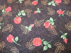 Brand New Red Roses Fabric 100% Cotton by the 1/2 yard 18″ x 44″