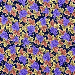 Wine Lover Vineyard Grapes Fabric from Textile Arts and Film 1 YARD 100% Cotton