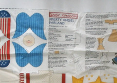 Daisy Kingdom USA Liberty Angel Garland Cut Sew Stuff Holiday Fabric Panel