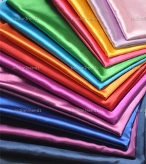 Satin Fabric 44″ Wide Bridal Pillow Decor Material Sewing Craft Plain Robe New