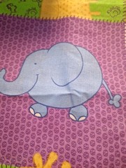 Cotton Fabric 3 Yds Multicolor Print Quilt Theme/ Cute Baby Animals