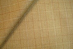 2.86 yds English WOOL Fabric Suiting 9 oz Super 100s Toffee Plaid 103″ BTP