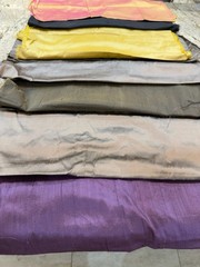 Lot of 7 Shiny Fabric Remnants – Satin & Taffeta for Sewing Crafts