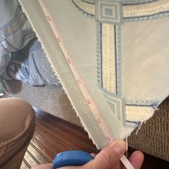 Caribbean Blue Diamond Drapery Upholstery Fabric Piece, 56″ x 80″, M6466