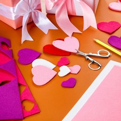 25 PCS Red Pink White Felt Fabric Craft Sheet Sewing Patchwork 8.3×11.8 Inch