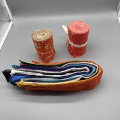 Moda Fabric – Large Lot Of Jelly Roll Assorted Fabric Colors