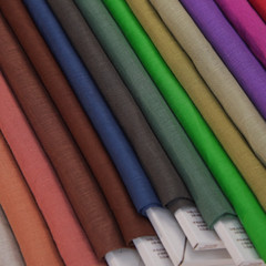 Solid Multicolor 100% Linen Fabric For Sewing and Home Decor Craft By The Yard