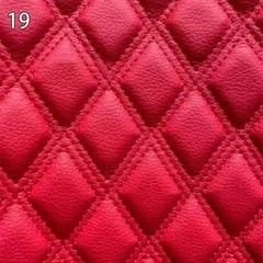 100x158cm Faux Leather Quilted PVC Fabric Car Interior Upholstery Mat