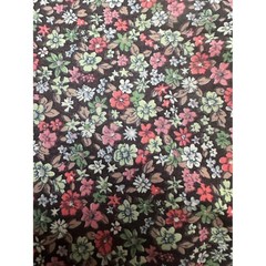 Vintage 1970s Ditsy Floral Print Cotton Fabric Quilting Sewing 35×3.7 yards