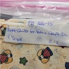 Little Quilts Fabri-Quilt Fabric Cream Angel Heart Star 1.5yd