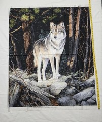 Lot 6 Wildlife Panels Safari Animals Woodland Cotton Fabric Bundle