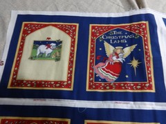 FABRIC TRADITIONS The Christmas Lamb Susan Winget Book Panel 46 x 36 inches