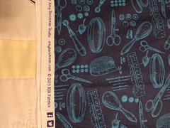 Vintage Made Modern RJR Fabrics, Sewing Theme, 2 Yds, Cotton Fabric