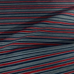 Zimmer Rohde Pepe 536 Blue Velvet Stripe Upholstery Fabric
