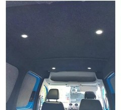 Gray 60″W Interior Suede Material for Truck Roof Headliner Fabric Foam Back
