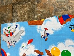 Walt Disney Mickey Minnie Mouse and Friends Hot Air Balloons Fabric