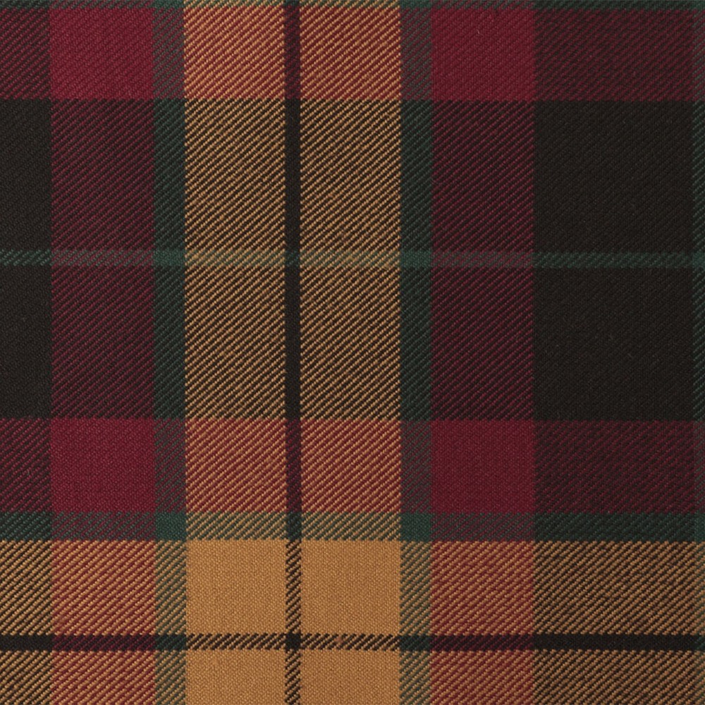 MacMillan Black Modern Tartan Fabric Poly Viscose Wool Free 60″ Wide UK Woven