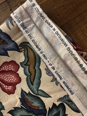 Waverly Greenfield Jacobean Floral Drapery Upholstery Cotton Screen Printed