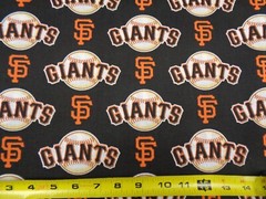 SAN FRANCISCO GIANTS MLB 100% COTTON 1 YARD PIECE BRAND NEW SPORT DESIGN