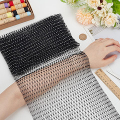 2 Yards Crystal Fishnet Fabric Sparkling Stretch Rhinestone Mesh