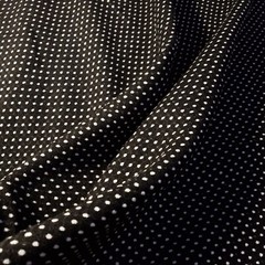 BLACK WHITE SWISS DOT TWEED FABRIC 58″ BY THE SMAL POLKA DOT FASHION FABRIC