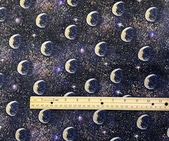 ANGEL OF PEACE BY JOSEPHINE WALL MOON STAR FIELD 3 WISHES COTTON FABRIC 1/2 YD
