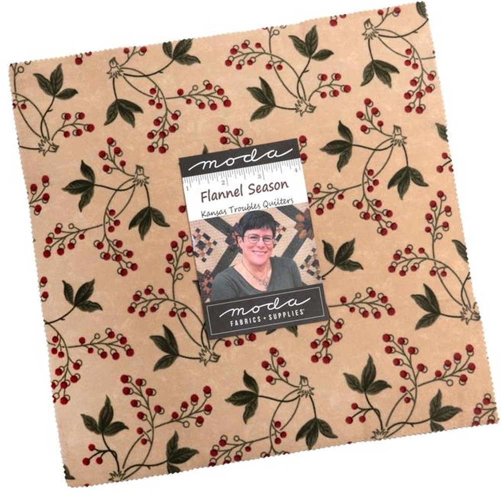 Moda FLANNEL SEASON Layer Cake 100% Cotton 10″ Precut Fabric Squares (42 pcs)