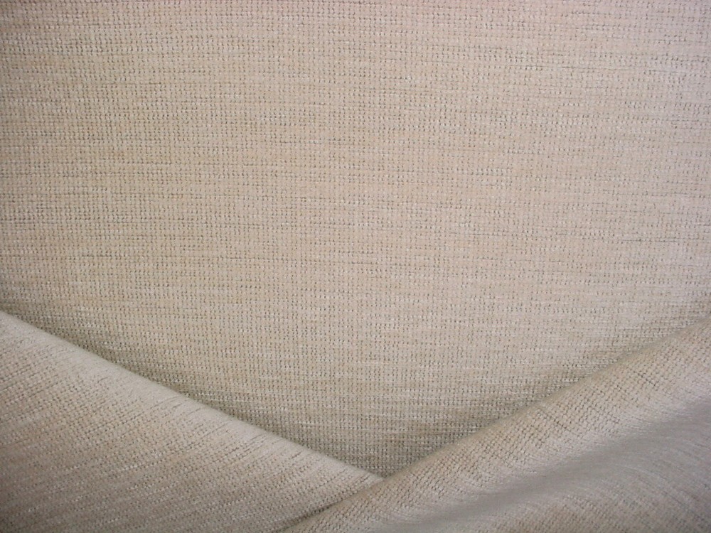 3-3/8Y Holly Hunt 208 Sandcastle Aged Ivory Outdoor Chenille Upholstery Fabric