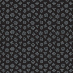 CAMELOT FABRICS – Dragons Collection III – Handful of Dice – Black 1/4yd