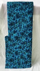 Vintage Partial Bolt of lightweight BLUE FLORAL FABRIC – Approx 7 ft. x 3 ft.
