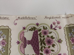 Vintage – Waverly Bonded Glossheen 100% pure Cotton Fabric “Middletown” – 35 in