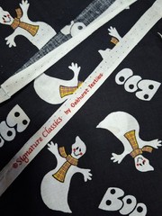 Ghosts Boo Halloween Fabric Signature Classics by Oakhurst Textiles, 52″L Cotton