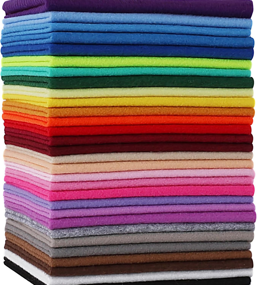 30PCS 8″ X 12″ 1.4 Mm Thick Soft Felt Sheets,30 Assorted Multicolour Series Soft