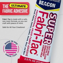 Super Fabri-Tac – New Industrial Grade Fabric Adhesive – Fast Grab, Quick Dry…