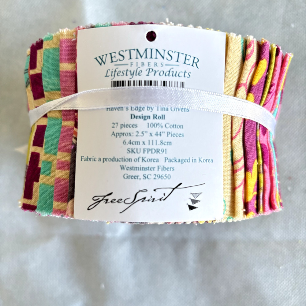 Westminster Fibers Jellyroll Tina Givens Havens Edge 27 – 2.5″ x 44″ quilting