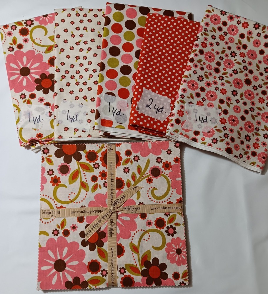 Riley Blake Indian Summer 6 yards + 1- 10″ stacker Zoe Pearn Cotton OOP