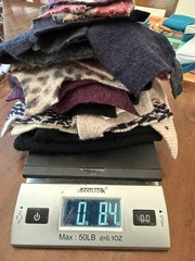 1/2# 100% Wool Sweater Scrap For Crafting, Cashmere, Merino, Lamb Wool-Washed 5