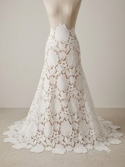 White Embroidered Lace Fabric 50” Width Sold By The Yard