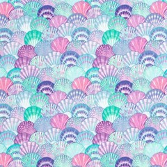Swimwear Jersey Recycled Fabric Material SEASHELLS