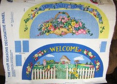 Vtg Fabric Traditions Four Seasons Cut & Sew Fabric Panel Circa 1998 Colorful!!