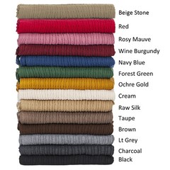Neotrims Cable Twist Knit Fabric,Selvedge Edge 14 Colours,Knitted Sweater Style