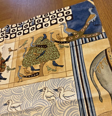 Jane Churchill Indian Summer Blue J312F-01 Fabric Remnant 26″ x 26″ Cowtan