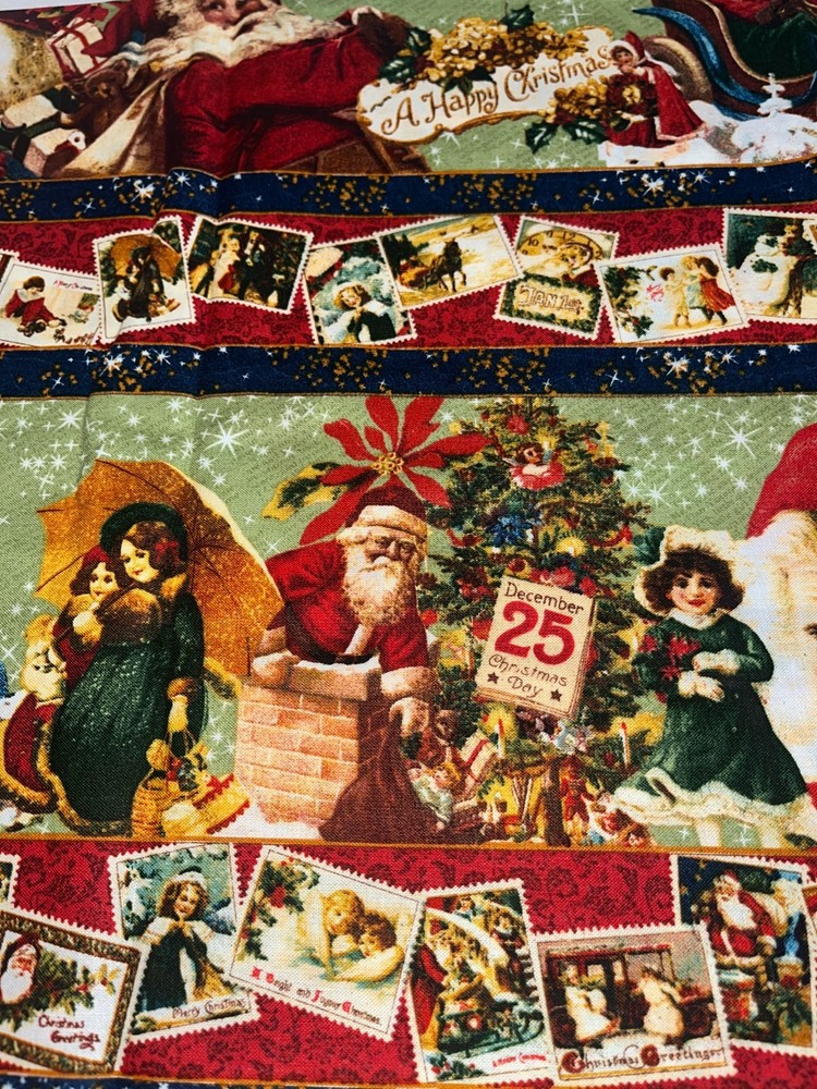 2 CUTS COTTON QUILT FABRIC, CHRISTMAS EMPORIUM, GRAPHIC 45, WILMINGTON