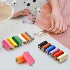 12 Color Sewing Thread Kit, Needle and Polyester Threads 350 yards, colorful